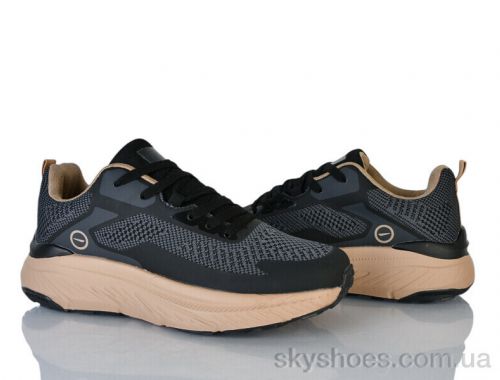 Кросівки NO BRAND 44-41 black-brown Кросівки NO BRAND 44-41 black-brown