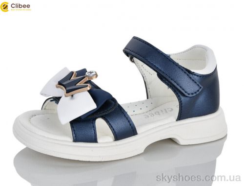 Босоніжки CLIBEE AB334 d.blue-white Босоніжки CLIBEE AB334 d.blue-white