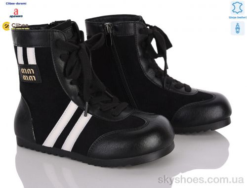 Черевики APAWWA A9312 black фліс Черевики APAWWA A9312 black фліс