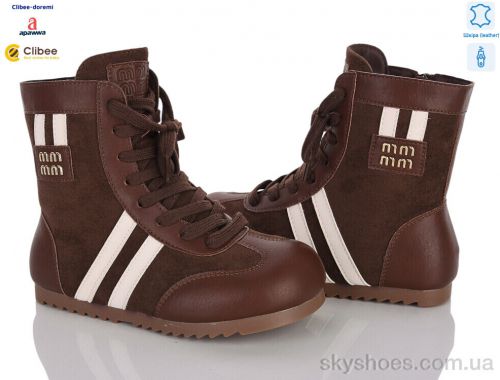 Черевики APAWWA A9312 brown фліс Черевики APAWWA A9312 brown фліс