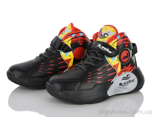 Кросівки WALKER 2202 black-red Кросівки WALKER 2202 black-red