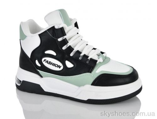 Кросівки VIOLETA 177-35 white-black-green Кросівки VIOLETA 177-35 white-black-green