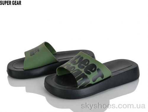 Шльопанці NO BRAND 01-6216 green Шльопанці NO BRAND 01-6216 green