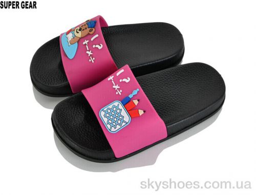 Шльопанці NO BRAND 00901-2 fuxia Шльопанці NO BRAND 00901-2 fuxia