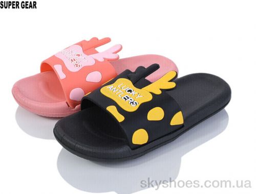 Шльопанці NO BRAND 02-759 black-pink mix Шльопанці NO BRAND 02-759 black-pink mix