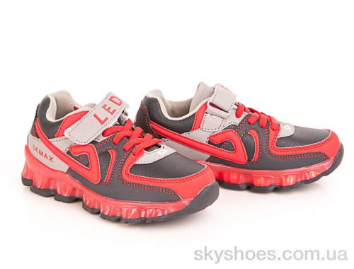 Кросівки DEMAX D8066-1 navy-grey-red Кросівки DEMAX D8066-1 navy-grey-red